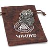 Viking Amulet Tree of Life Necklace Antique Norse Rune Pendant With Genuine Leather Rope Chain Jewelry Bijoux Gift