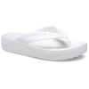 Crocs Baya Platform Flip Comfortable Cut-out Non-Slip Flip Women's White