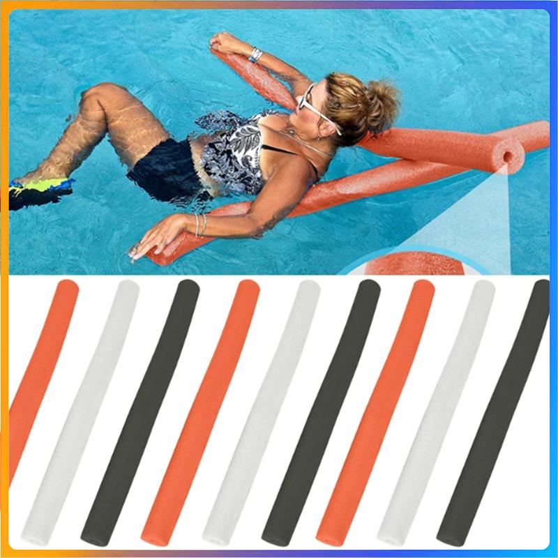 Hollow Swim Training Noodle - Safe Floating Pool Stick for Kids, Non-Toxic Floatation Aid with High Buoyancy for Water Game arancione