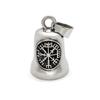 Guardian Biker Bell With Hanger Guardian Bell Viking Symbol Engraved Bicycle Bell Motorcycle Key Chain