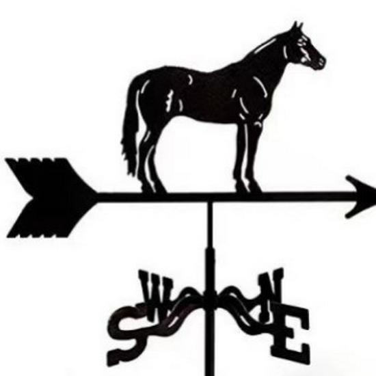 Wetterfahnen-Ornament aus Edelstahl für den Außenhof