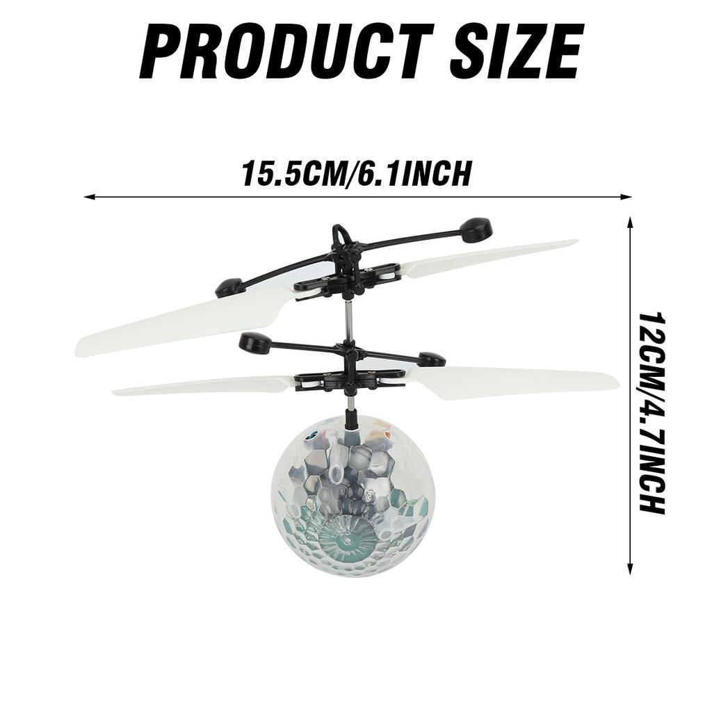 Non-Toxic Led Light Suspension Crystal Ball Infrared Induction Rc Gesture Control Colorful Glowing Toys Unique Gift For Kids