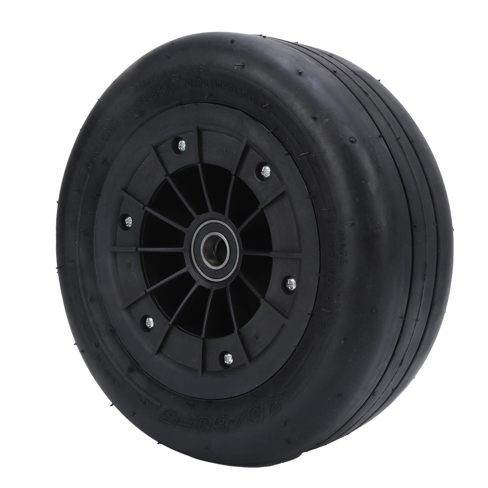 

80/60‑5 Vacuum Tire Kart Tubeless Tire 80/60‑5 Vacuum Replacement Tire Inflate for Ninebot Karting Front Wheel