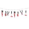 Halloween Decoration Horror House Bloody Weapons Garland Banner Halloween Bar Club Zombie Vampire Party Decorations Supplies