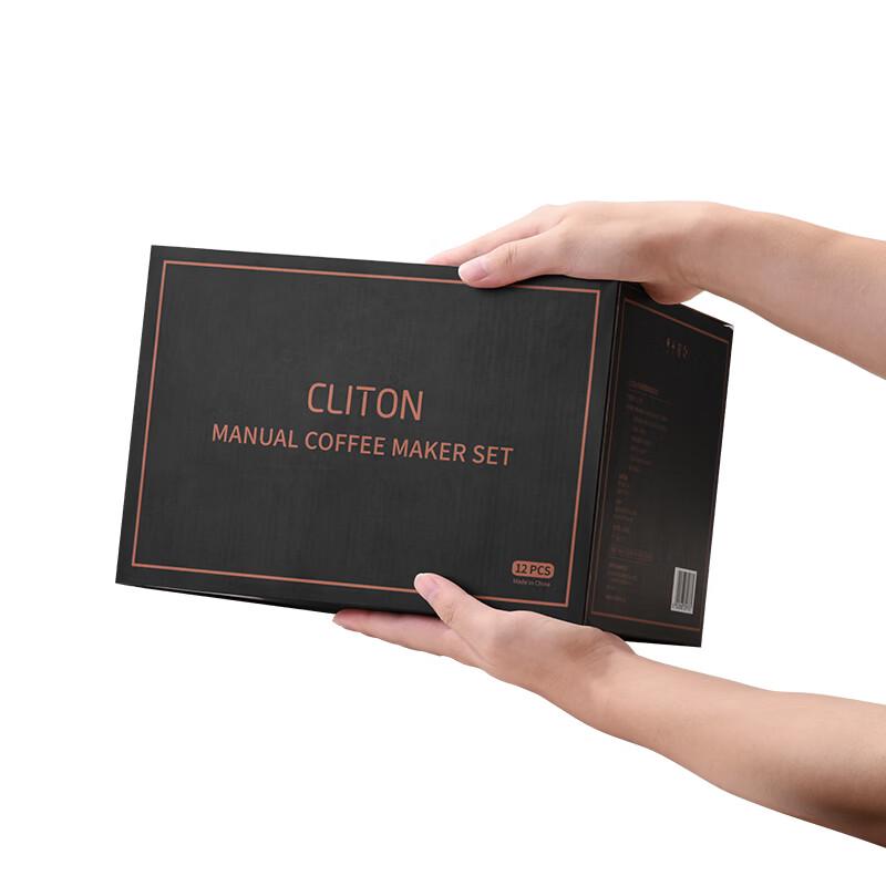 CLITON Manual Coffee Grinder and Pour Over Set