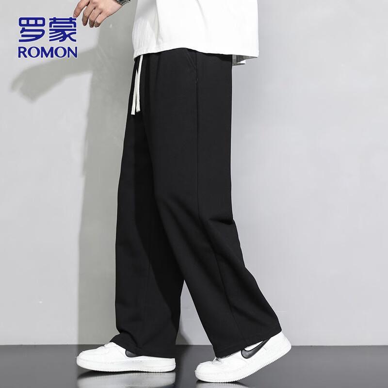 

ROMON Men s Autumn/Winter Loose Straight Leg Sweatpants 3XL
