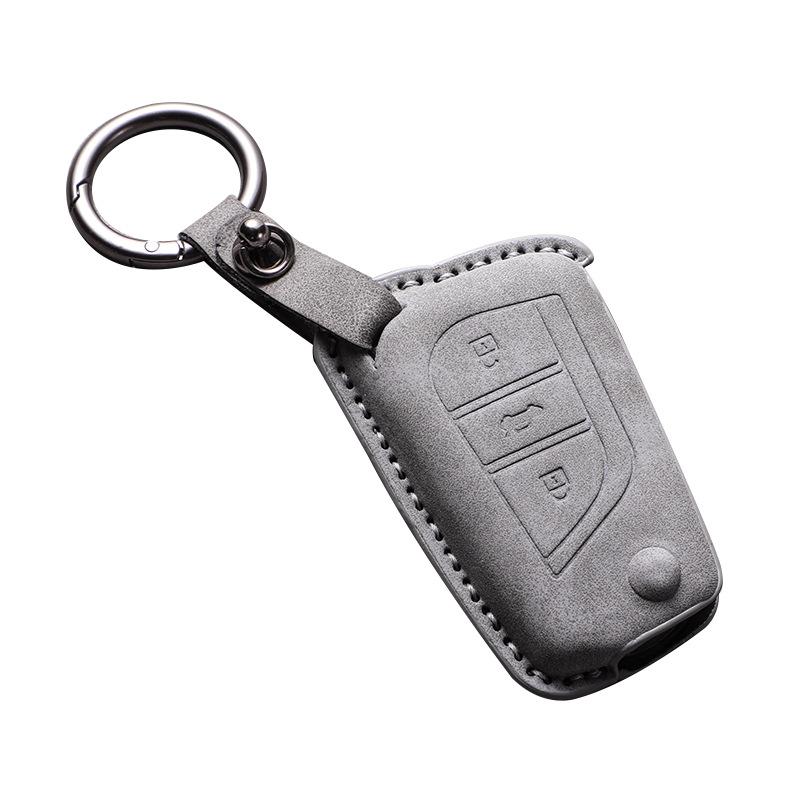 Sheepskin Leather Key Cover for Toyota Alphard, RAV4, Camry, Highlander