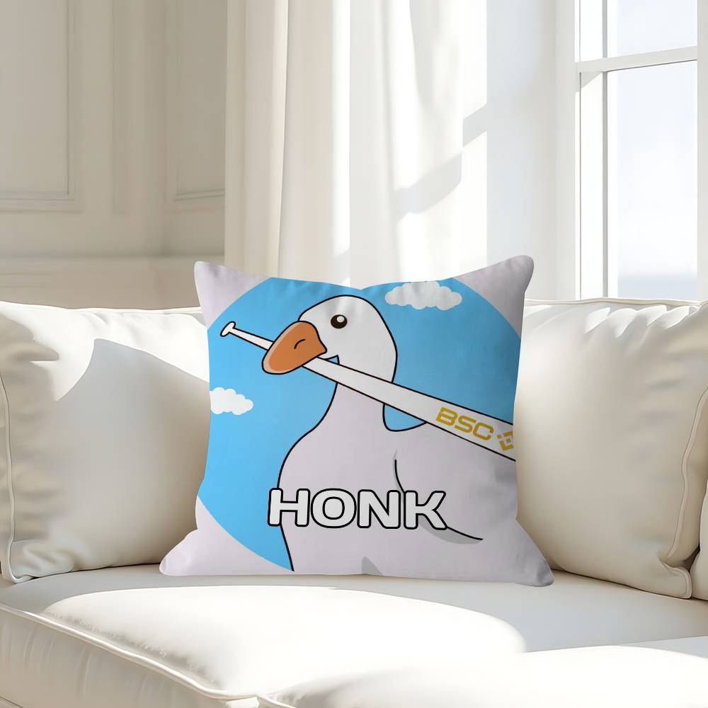 H-Honk Honk Pillow Case Removable Washable Cushion Cover – All-Season Soft Linen