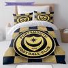 Biancheria da letto con motivo Portsmouth Football Club, Set piumino Copripiumino Federa Regalo di compleanno per la casa(1 * copripiumino + 2 * federa, senza nucleo)