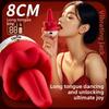 4-in-1 New Tongue-Licking Clitoral Nipple Vibrator Anal G-Spot Massager Female Oral Sex Stimulation Orgasm Masturbator Adult Toy