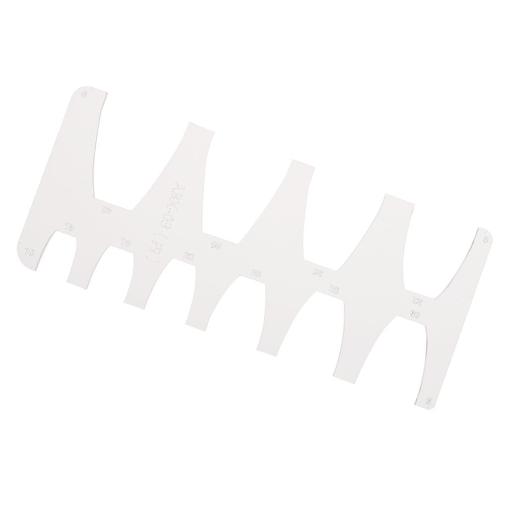Acrylic Watchband Belt Strap Tail Stencil Template for Leather Craft Clear 1