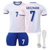 2425 Away Jerseys Conjunto de uniforme de equipe esportiva Conjunto de terno de treinamento de futebol