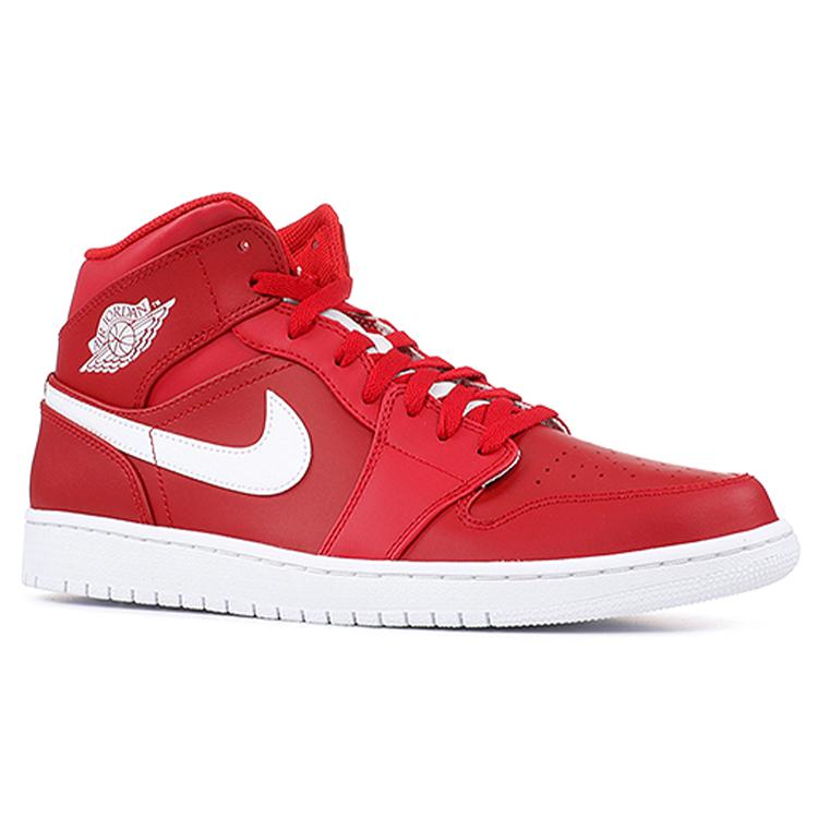 Jordan 1 Retro Mid Gym Red White 554724-600