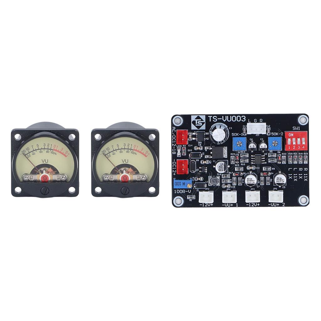 VU Meter ABS PCB With Driver Board Cable for DIY Recording Studio Medical Equipment