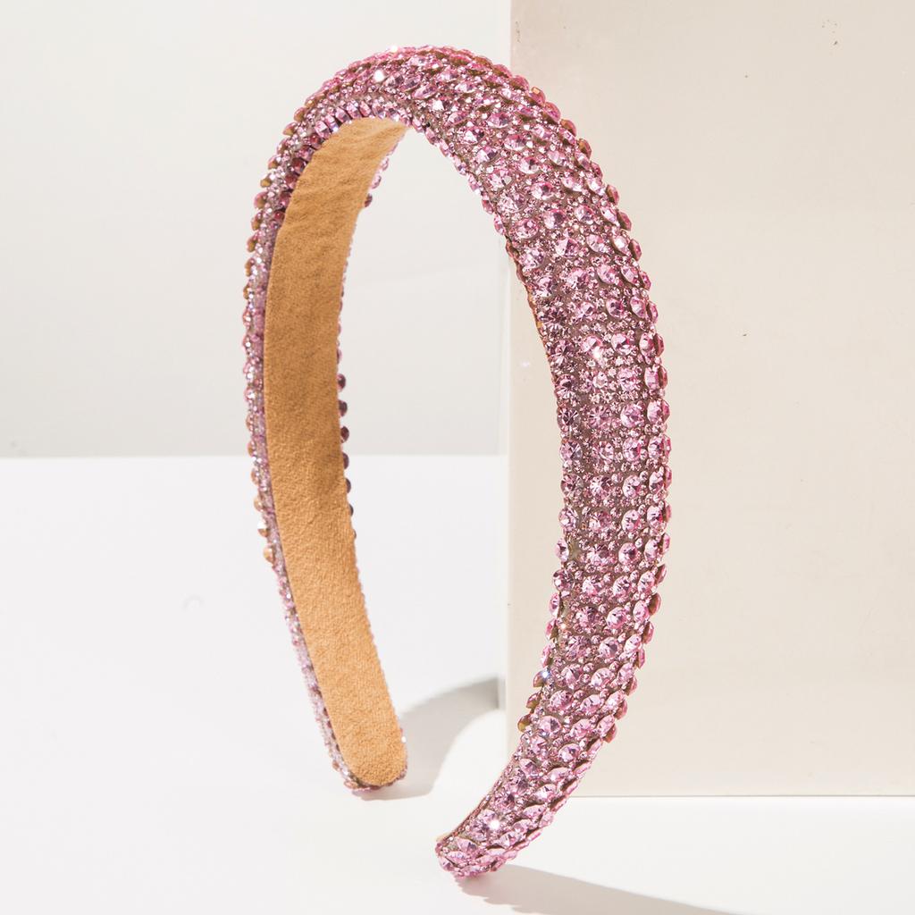 Damen Mädchen Strass Schwammgepolstertes Haarband Stirnband Erwachsene Haarschmuck Haarschmuck