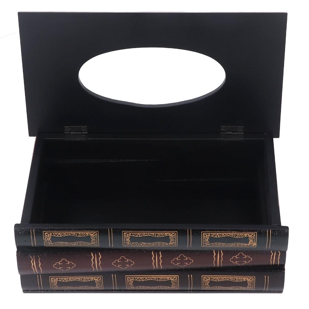 Wooden Paper Napkin Dispenser Rectangular Novelty Napkin Holder Kitchen Counter