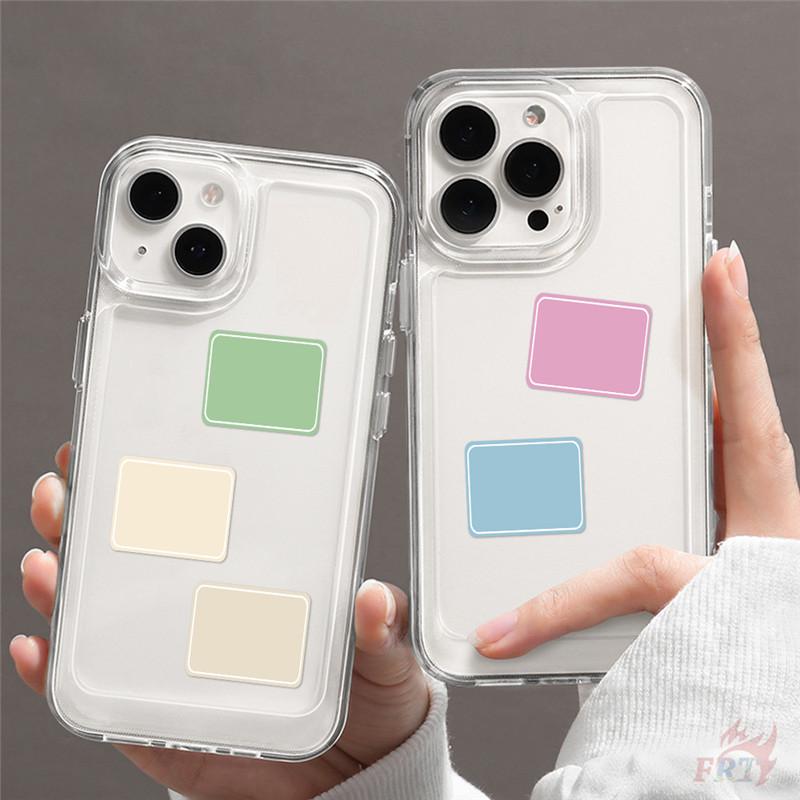 500Pcs/Roll Pure Color Rectangle Tag Kids Rewards Stickers - DIY Scrapbooks Album Decor Sealing Label Decals