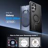 For Samsung Galaxy S25 Ultra With 360° Spin Stand,Military Grade Protection,Fit for Magsafe,Shockproof Case With Kickstand-Black