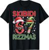 Skibidi Rizzmas 67 Christmas Six Seven Xmas Funny T-Shirt Unisex T-Shirt
