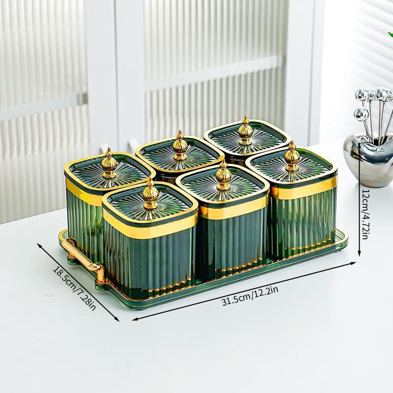 Прозрачный набор кухонных банок для хранения LISM