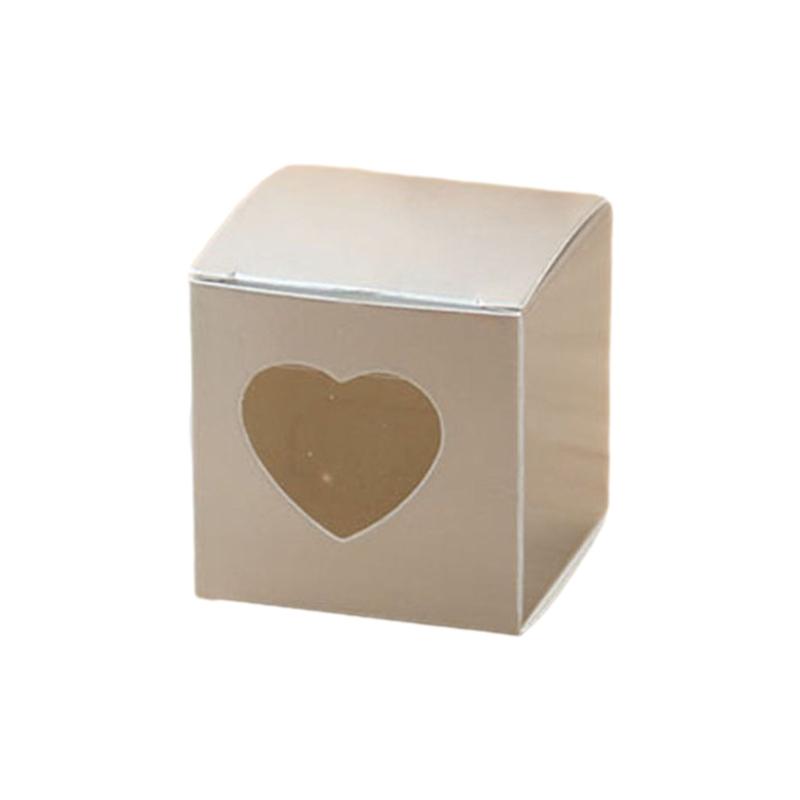 50 Stück Herzförmige Süßigkeitenboxen Geschenkbox Papiertüte für Weihnachtsfeiern Geburtstag