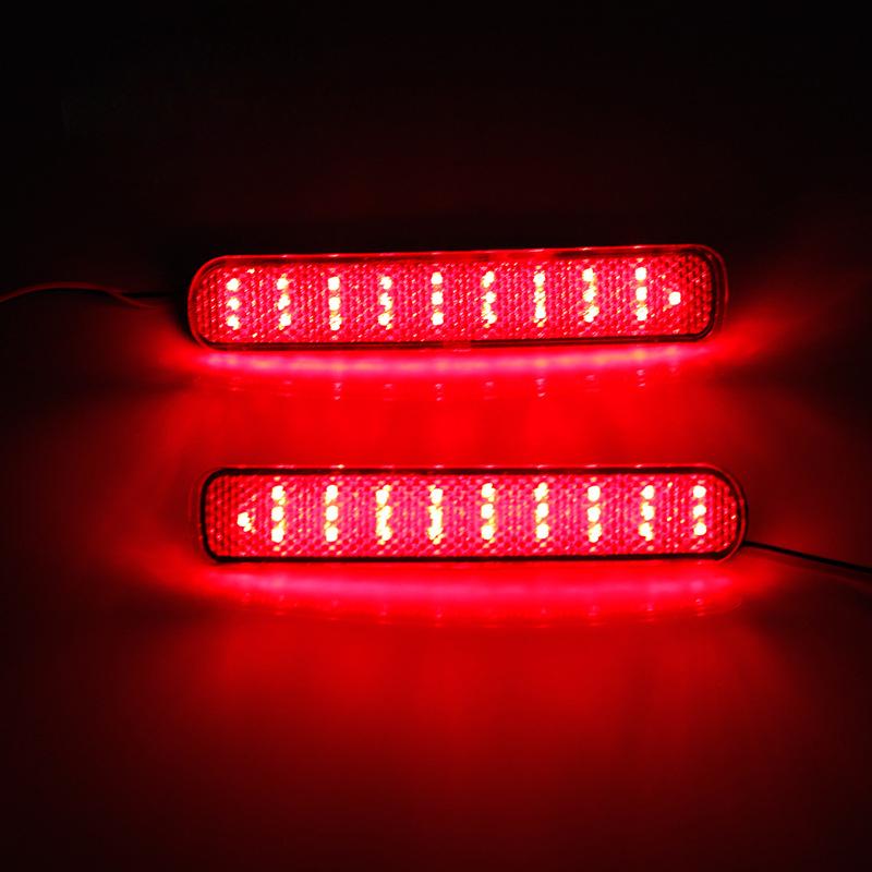 13 Car Accessories rear lamp for Toyota Highlander 2009-2011 Brake Lights bumper lamp Turn Signal warning light led auto