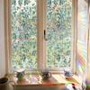 Colorful Rainbow Bird Pattern Prismatic Window Film Reusable No-Adhesive Static Cling Rainbow Sun Catcher Decal For Home Decor