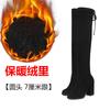 New autumn and winter knee boots women's long boots small long boots thick heel high heel pointed suede thin boots