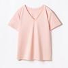 Women's Silk Blend V-Neck Short Sleeve T-Shirt