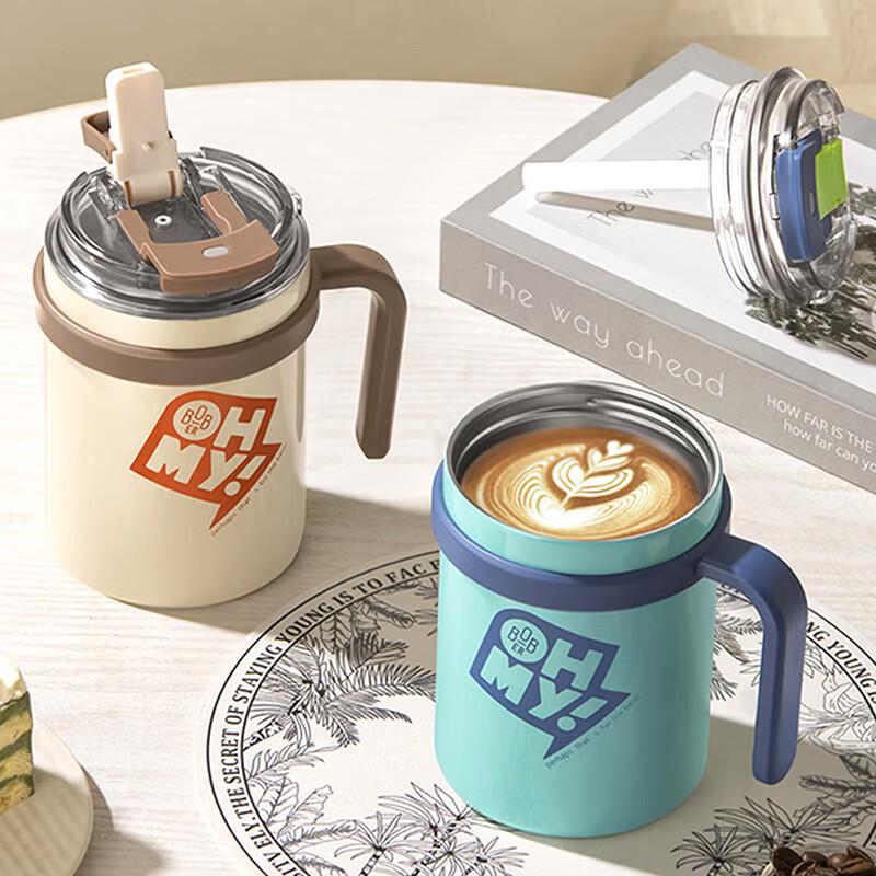 Borburg Dual-Drink Insulated Coffee & Travel Mug 500mL