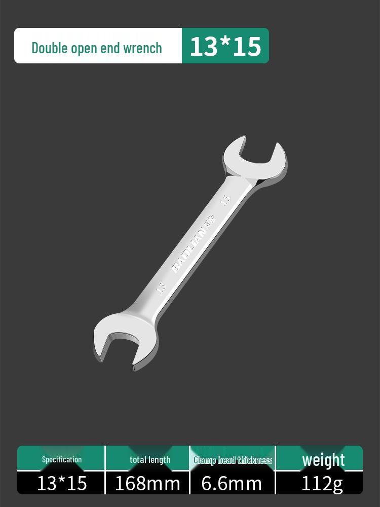 Ultra-Thin Double-Headed Dead Blow Open-End Wrench 8/10, No. 10, Small 14/17 Fork Board Fixing Tool