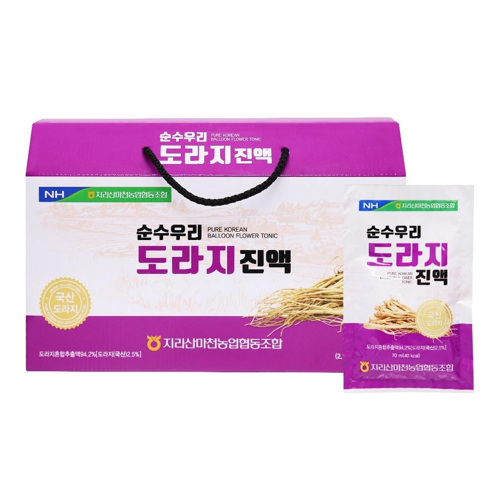 Macheon Nonghyup Pure Our Balloon Flower Root Extract 30 Pouches, Carrier Type, 70ml, 1 Box
