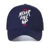 NEVER GIVE UP Print Design Unisex'S Baseball Cap Summer Outdoor Casual Sports Caps Fashion Women Breathable Mesh Cool Snapback Hat