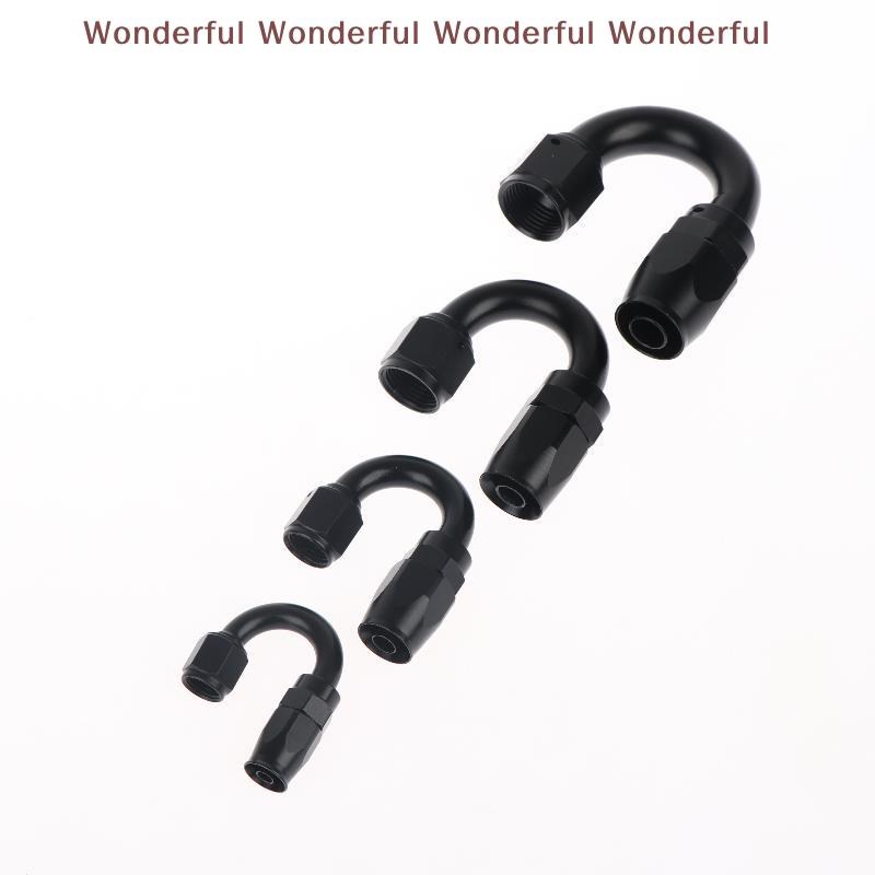 180 Degree AN4 AN6 AN8 AN10 Hose End Fitting Swivel Adapter High Strength Oil Cooler Connector for Workshop