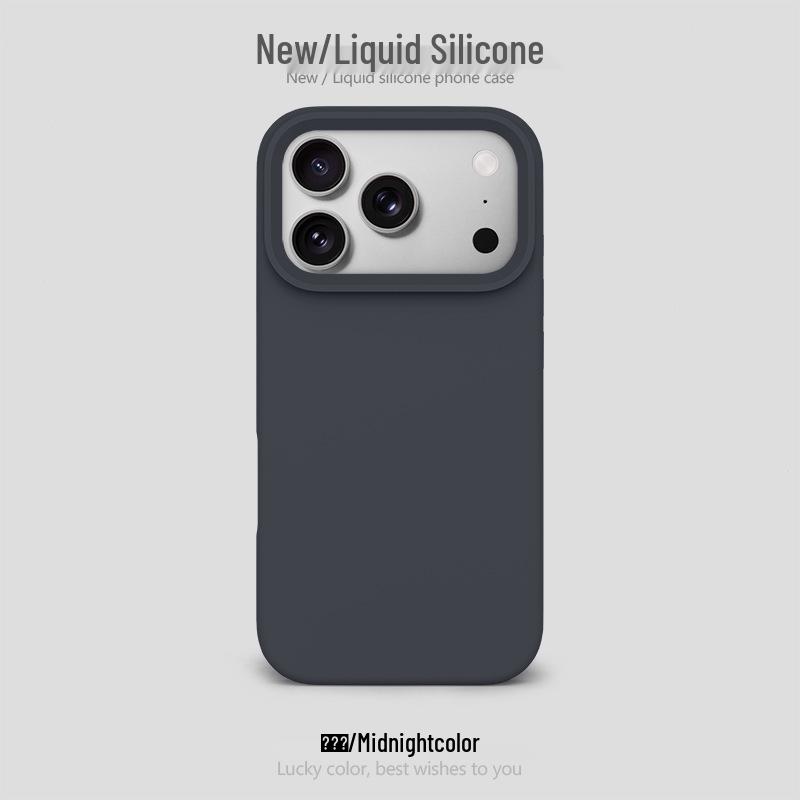 Didelės skylės silikoninis dėklas Apple 17 Pro Max: Oro pagalvės, Atsparus kritimui, Apsauginis, Paprastas dizainas