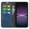 For Sony Xperia 1 V Skin-touch Leather Phone Case Stand Wallet Protective Phone Cover