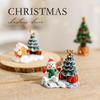 Resin Christmas Micro Landscape House Ornaments