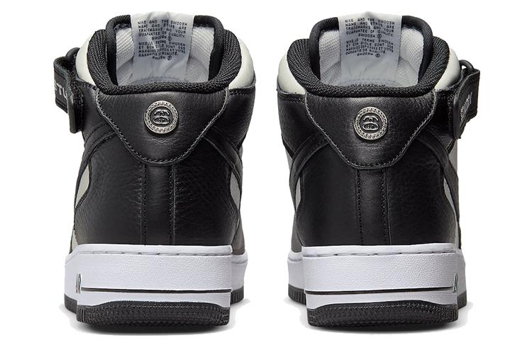 Nike X Stussy Air Force 1 Mid 'Black White' DJ7840-002