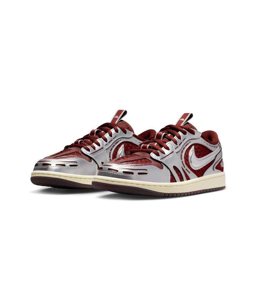 Nike Air Jordan 1 Low Method Of Make W - Dark Team Red:Metallic Silver:Coconut Milk / Hq2186-600