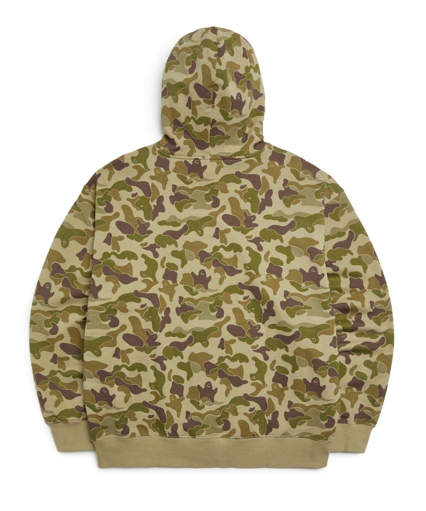 Small Box Logo Camo Sweat Hoodie - Beige