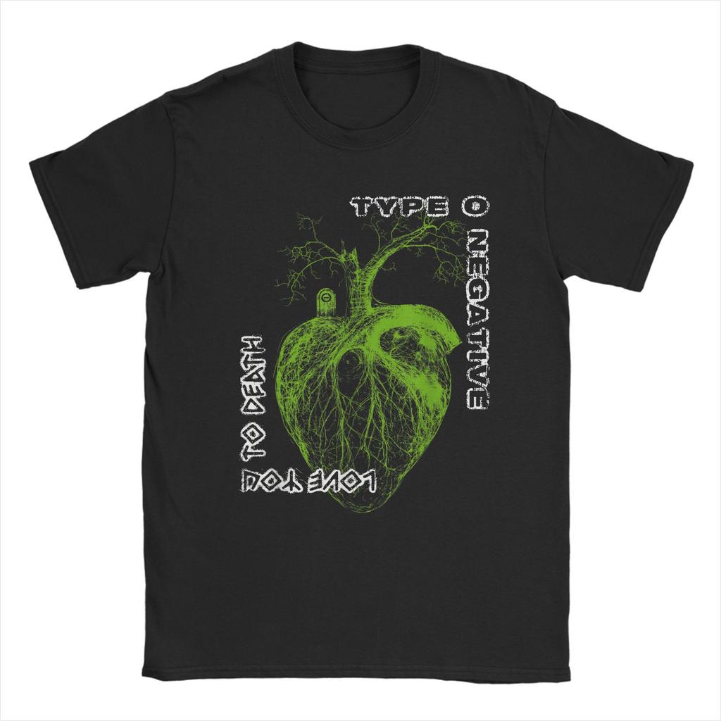 Herren Type O Negative Heart You To Death T-Shirts Band Musik Album Baumwolle Merch Neuheit Kurzarm O-Ausschnitt T-Shirts 5XL 6XL T-Shirt