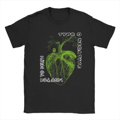 Men's Type O Negative Heart You To Death T Shirts Band Music Album Cotton Merch Novelty Short Sleeve O Neck Tees 5XL 6XL T-Shirt