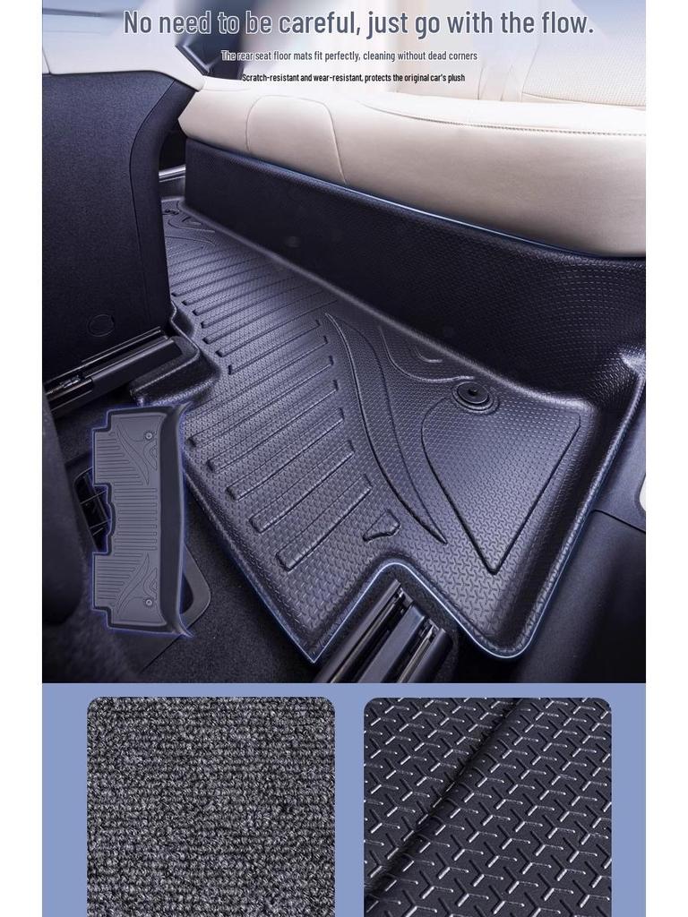Dedicated Car Carbon Fiber Texture TPV Body Kits with 360 TPE Floor, Trunk, and Backrest Mats