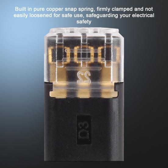 24/40Pcs 3-Pin Solderless Wire Connectors with Locking RGB LED Strips Light Wire Quick Connector No Stripping 18-22AWG Wire Plug-in Connector