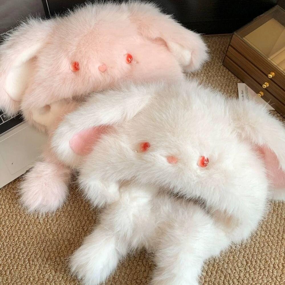 Moving Ears Rabbit Ear Hat Thickened Cartoon Animal Hat New Warm Cold Hat Cold Weather