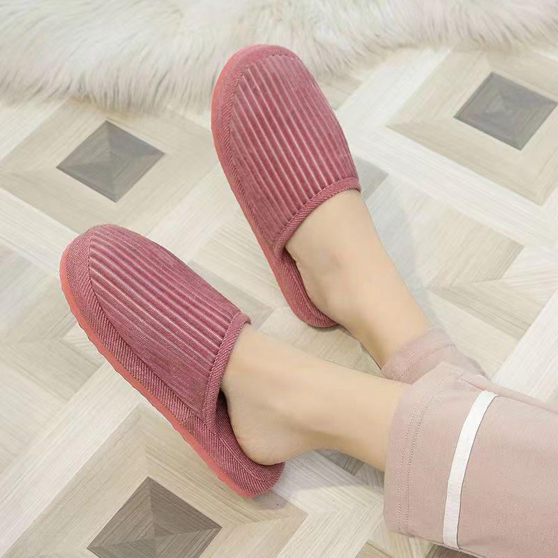 Non-Slip Foam Sole Cotton Slippers for Men & Women - Warm, Silent, and Ideal for Home or Guest Use In Spring, Autumn, and Winter