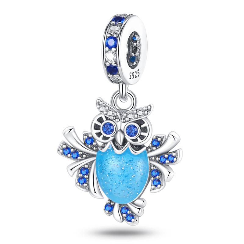 Copper Colorful Parrot Bird Original Pendants Bracelet Charms Jewelry Party Beads Diy Trendy Gifts