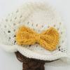 Winter Warm Girls Baby Cute Handmade Twist Ear Protection Wool Hat Children Children Clothing Headwear Cap 2-4Y