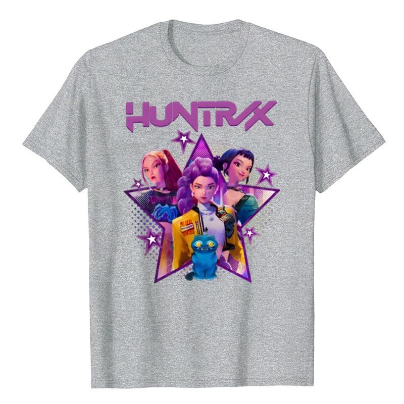 GLYDE Kpop Demon Hunters T Shirt Short SleeveT-shirt Cute Harajuku T Shirt S