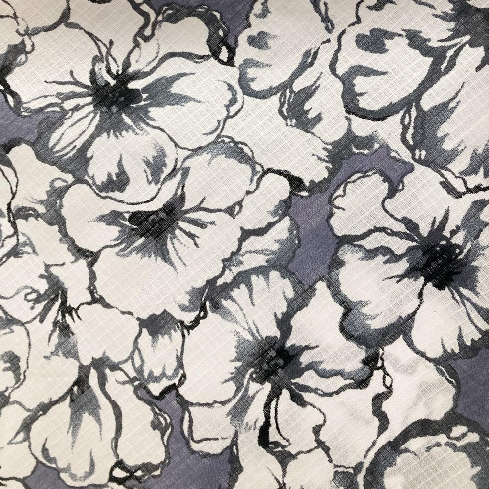 Kyoto Kimono Yuzen Women's Yukata Set with Obi, 2-Piece Set, Floral Print, Summer Kimono, Cotton Red Plum Blossoms (Gray)